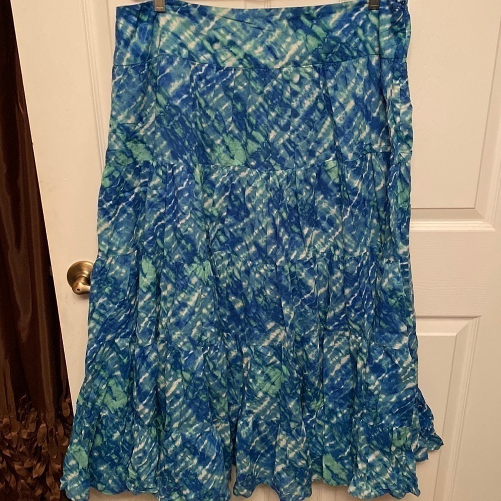 F womens Jones New York casual full lined skirt size 16